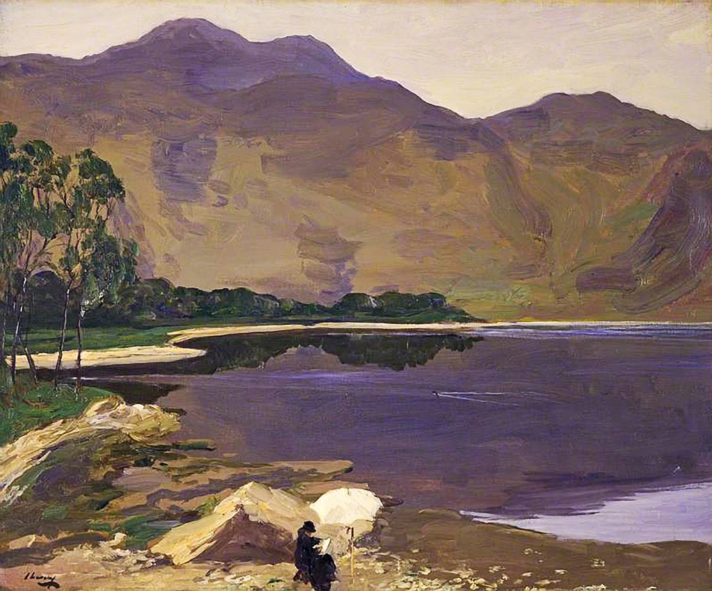 Paesaggio con lago